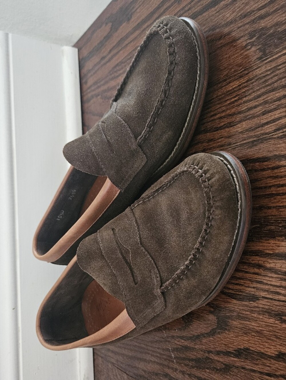 GH Bass Weejuns Suede Leather Penny Loafers Men's 10.5 Slip-On Shoes